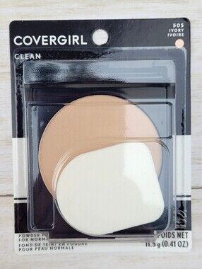 Covergirl Clean Powder Foundation for Normal Skin 505 Ivory NIB